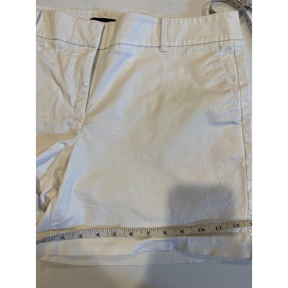 Ann Taylor Womens Chino Shorts Mid Rise Lightweight Stretch White Size 14 - Picture 6 of 8
